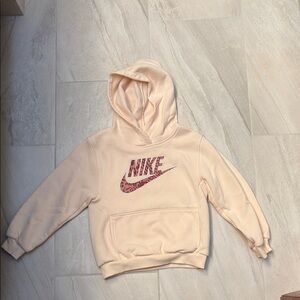Nike Kids (Size 6X) light pink/peachy Hoodie